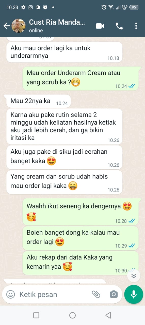 Testi underarm